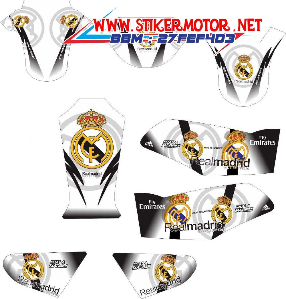 Striping Motor RX King Real Madrid Stikermotornet Stikermotornet